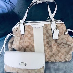 Coach bag with wallet